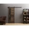 Sartodoors Sturdy Barn Door 30 x 96in, Cognac Oak W/ Black Glass, 6.6FT Rail Hangers Heavy Hardware Set VEREGIO7588BD-B-AKA-3096 - alternate 3
